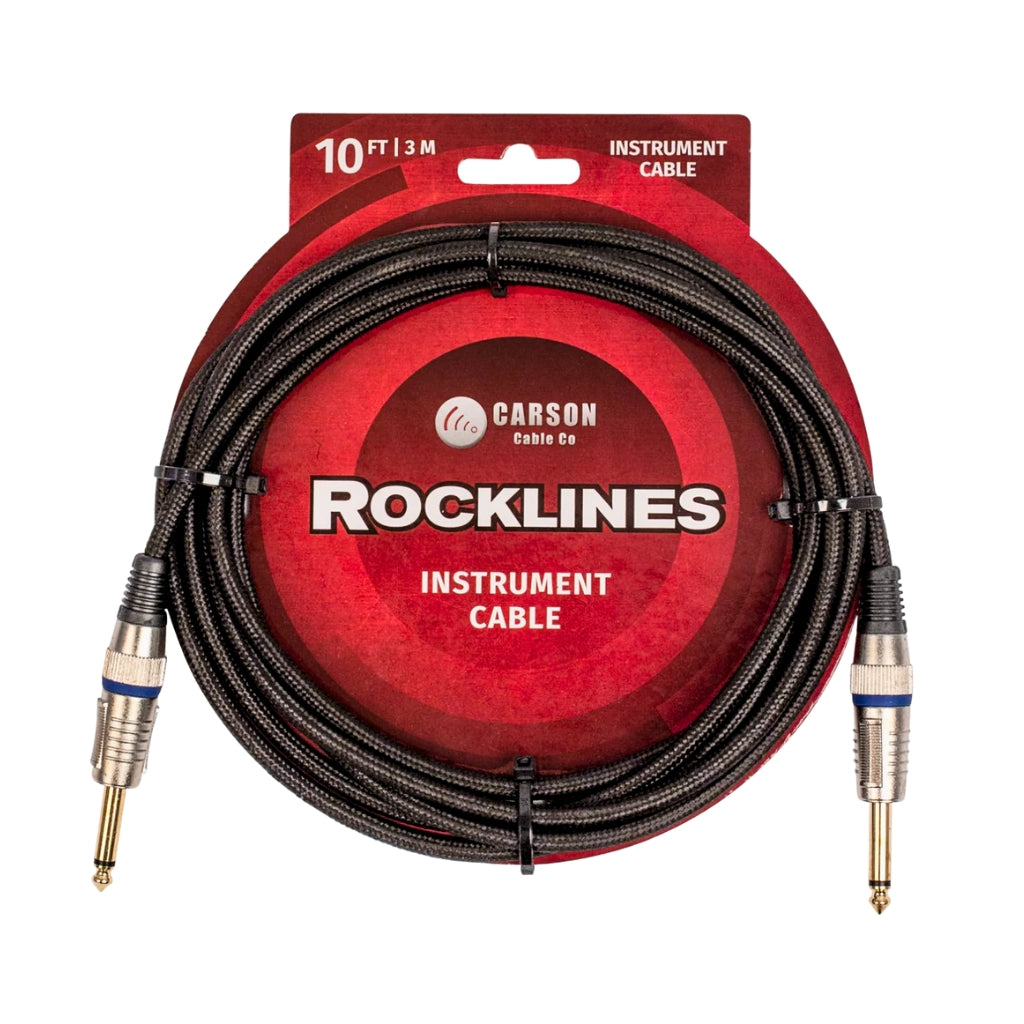Carson Rocklines Instrument Cable - 10ft