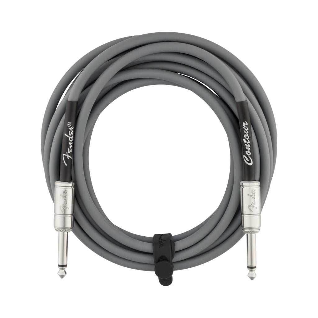 Fender - Contour Series Straight to Straight Instrument Cable - 15 foot Inca Silver