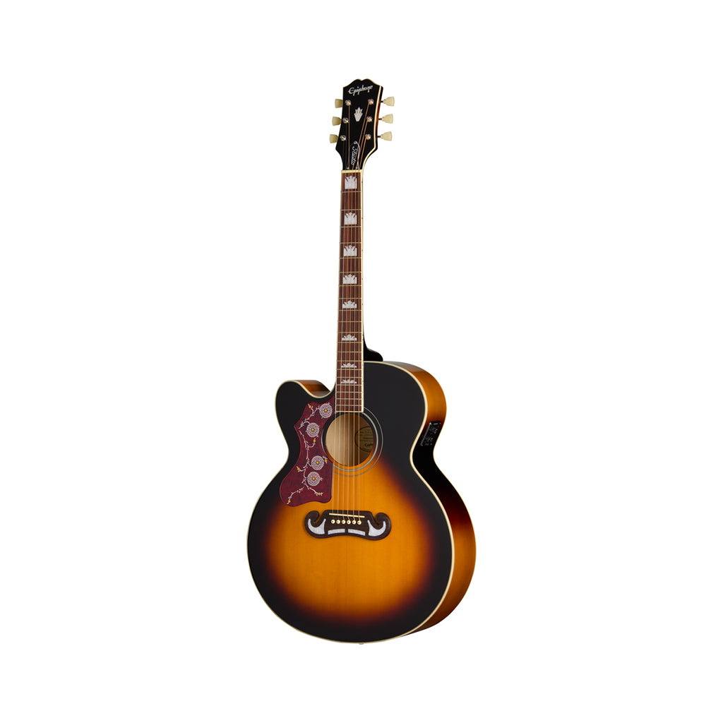 Epiphone J200 Studio EC Left Handed - Vintage Sunburst