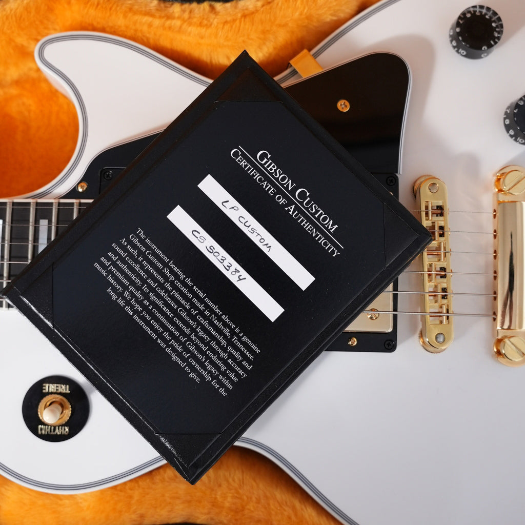 Gibson Custom Shop Les Paul Custom Electric Guitar - Alpine White