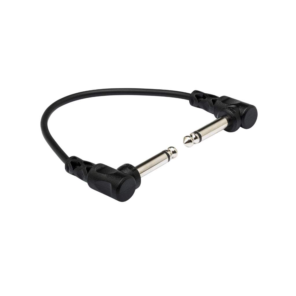 Hosa - Molded Right-Angle to Same - Guitar Patch Cable, 1ft