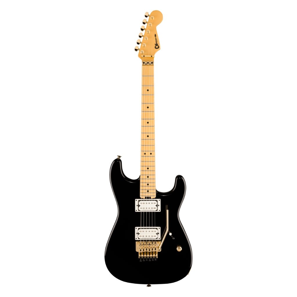 Charvel American Neo-Classic San Dimas SD1 HH FR Electric Guitar - Gloss Black, Maple Fingerboard Electric Guitars Sky Music