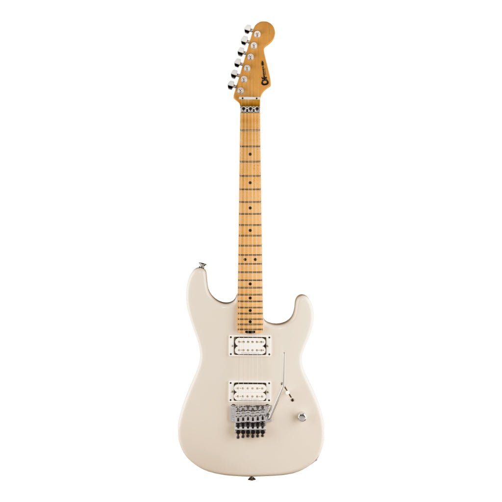 Charvel American Neo-Classic San Dimas SD1 HH FR Electric Guitar - Ivory Blitz, Maple Fingerboard Electric Guitars Sky Music