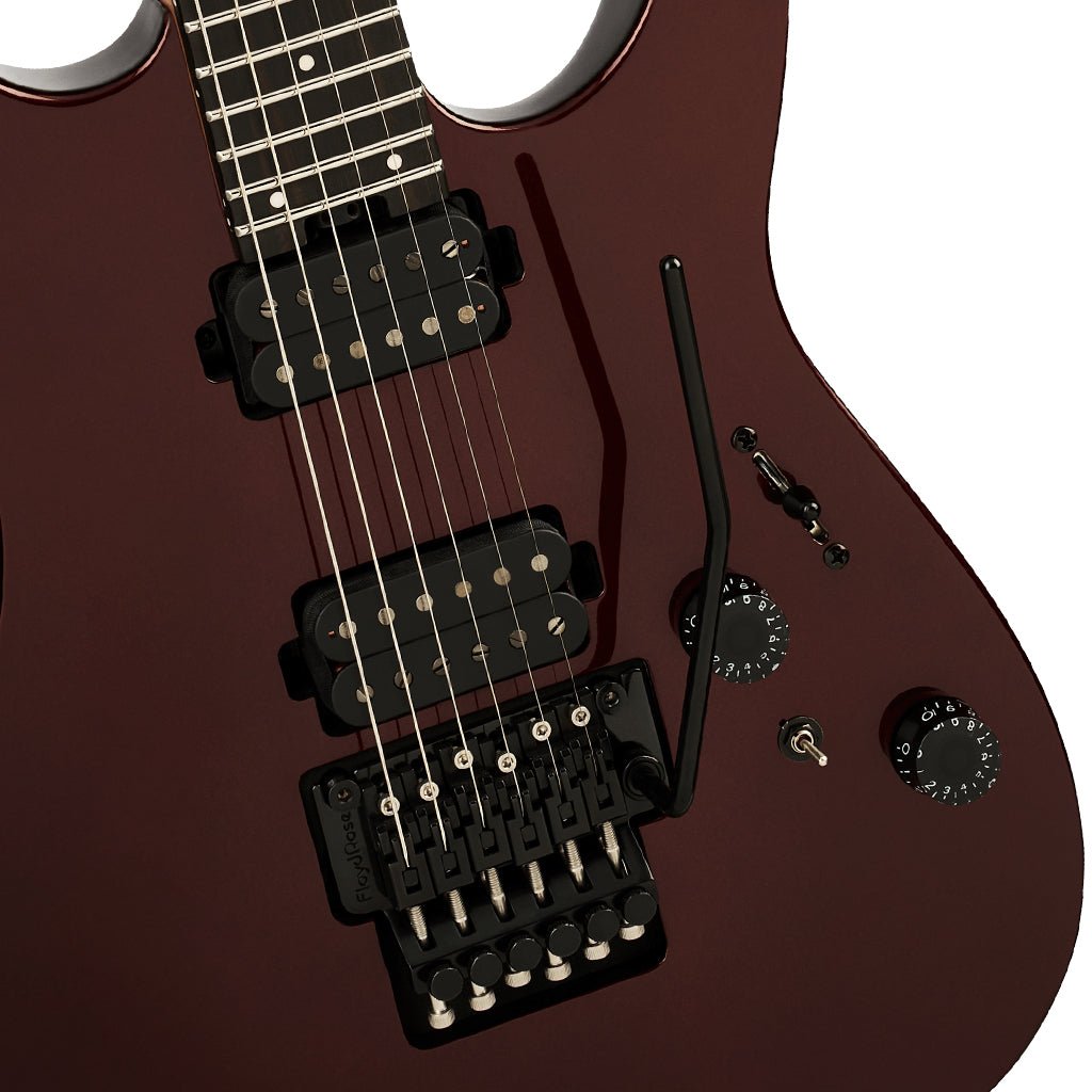 Charvel Pro-Mod Plus Dinky DK24 HH FR EB Electric Guitar - Crimson Eclipse Electric Guitars Sky Music