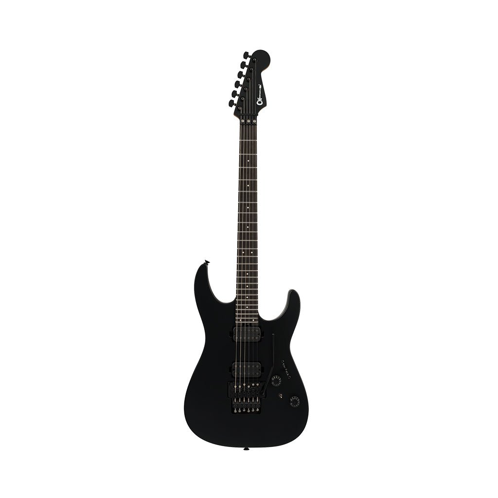 Charvel Pro-Mod Plus Dinky DK24 HH FR EB Electric Guitar - Satin Black Electric Guitars Sky Music
