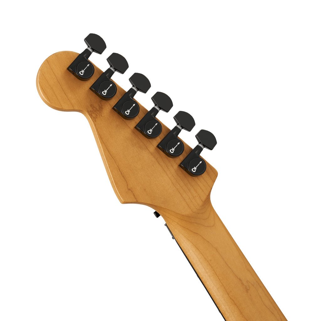 Charvel Pro-Mod Plus Dinky DK24 HH FR EB Electric Guitar - Satin Black Electric Guitars Sky Music