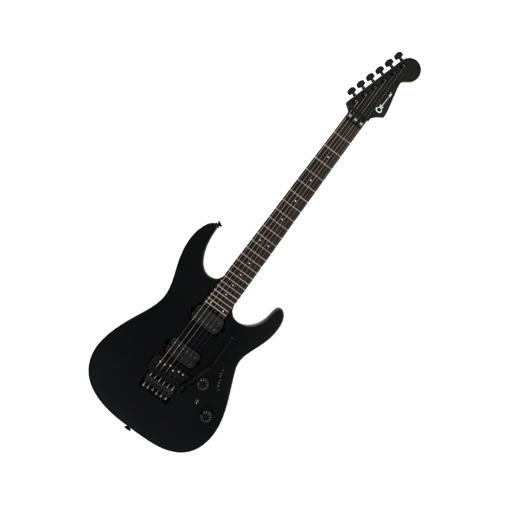 Charvel Pro-Mod Plus Dinky DK24 HH FR EB Electric Guitar - Satin Black Electric Guitars Sky Music