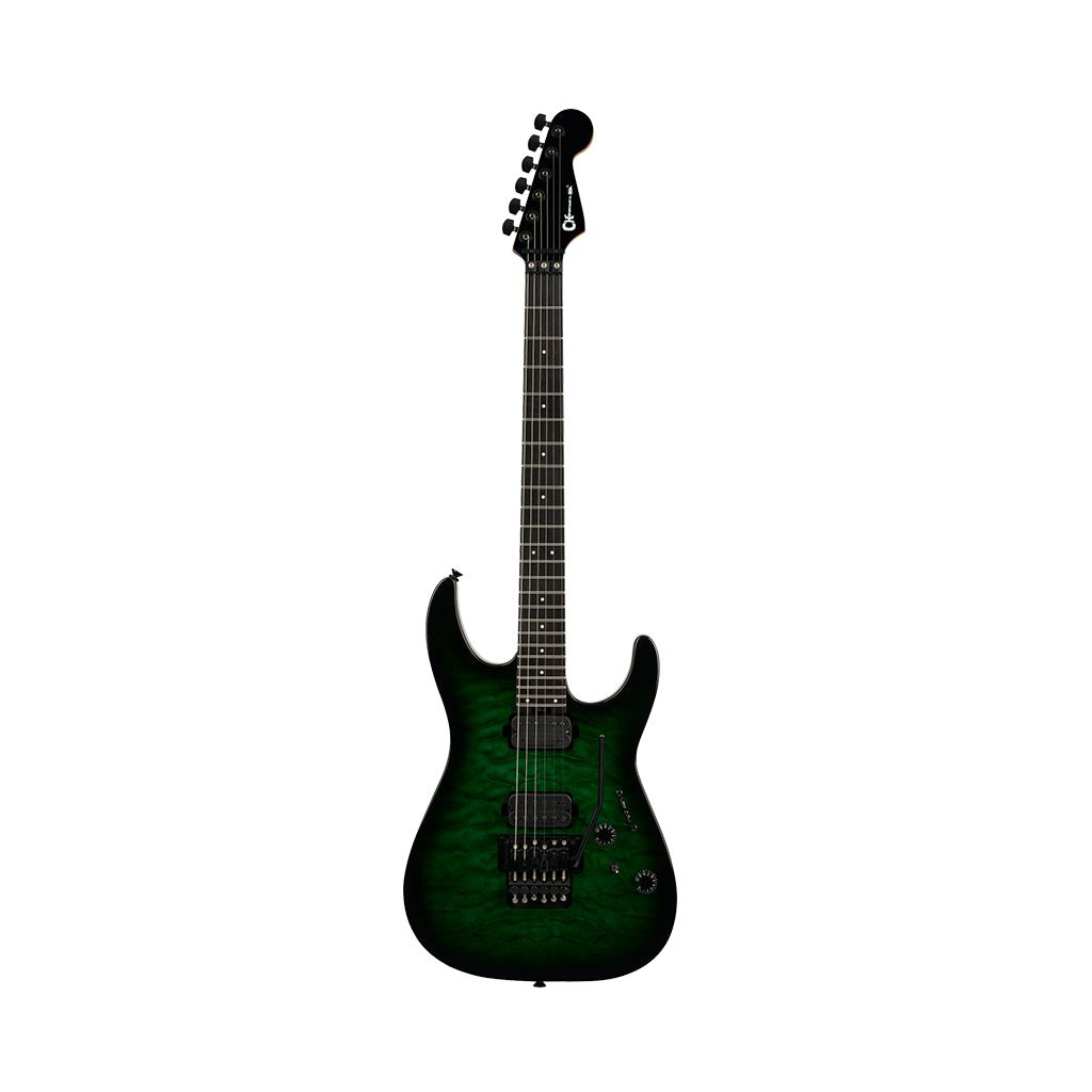 Charvel Pro-Mod Plus Dinky DK24 HH FR QM EB Electric Guitar - Cloaked Emerald Green Electric Guitars Sky Music