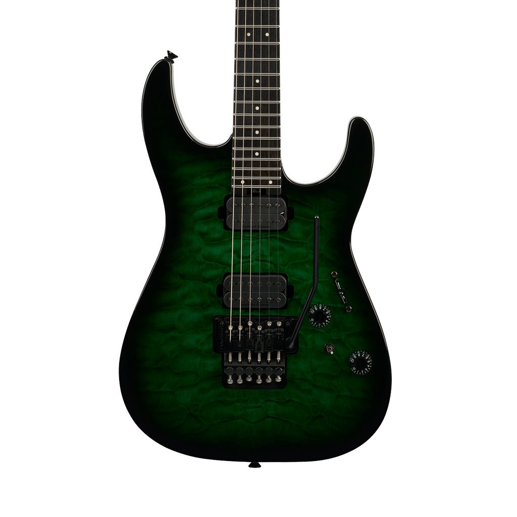 Charvel Pro-Mod Plus Dinky DK24 HH FR QM EB Electric Guitar - Cloaked Emerald Green Electric Guitars Sky Music
