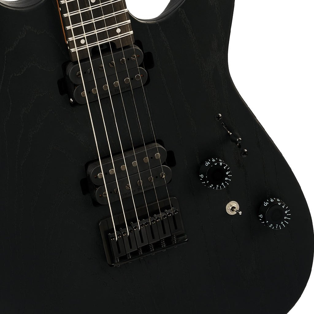 Charvel Pro-Mod Plus Dinky DK24 HH HT EB Electric Guitar - Black Ash Electric Guitars Sky Music