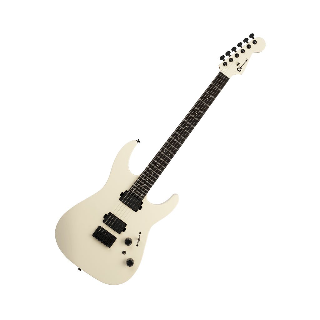 Charvel Pro-Mod Plus Dinky® DK24 HH HT EB Electric Guitar - Crème White, Ebony Fingerboard Electric Guitars Sky Music