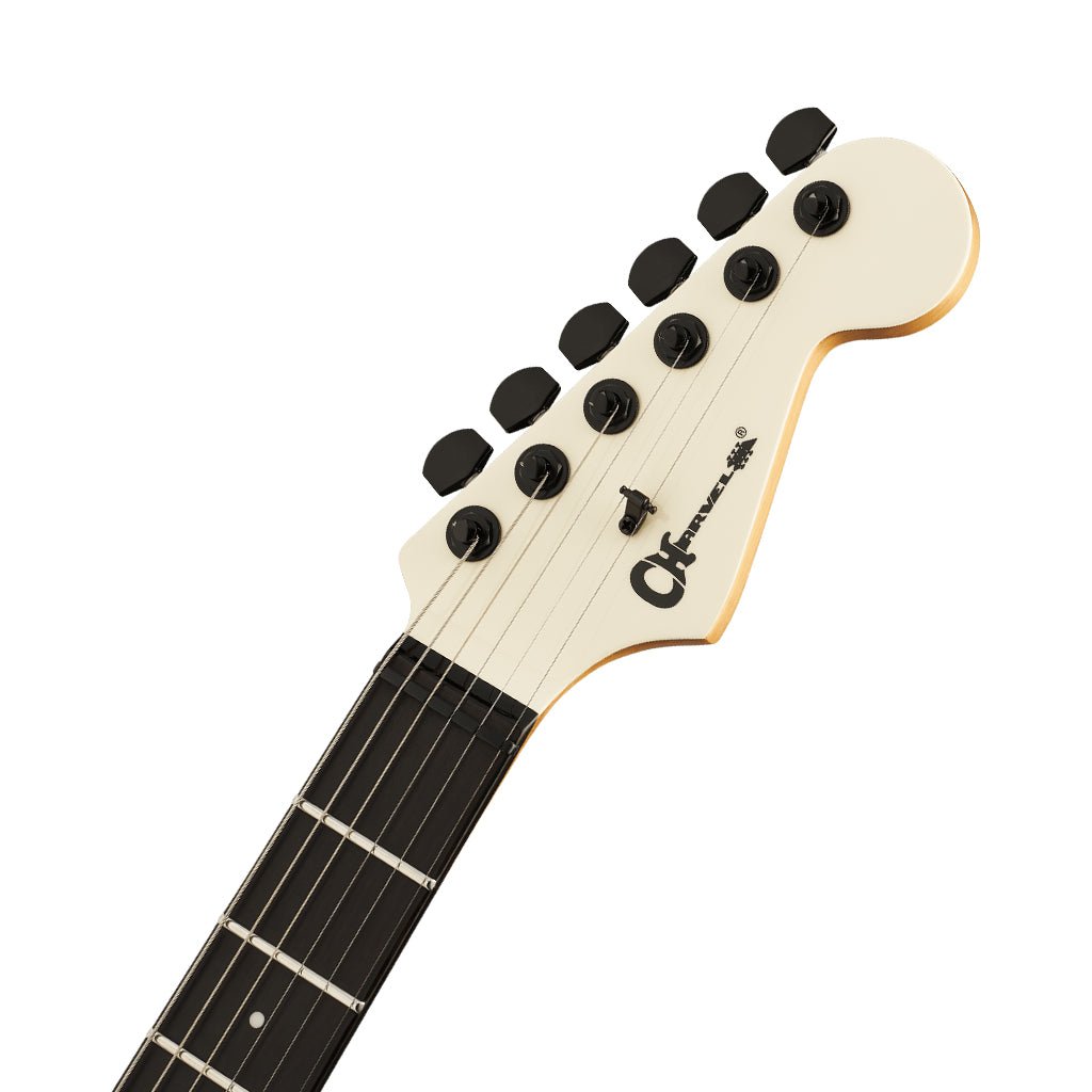 Charvel Pro-Mod Plus Dinky® DK24 HH HT EB Electric Guitar - Crème White, Ebony Fingerboard Electric Guitars Sky Music
