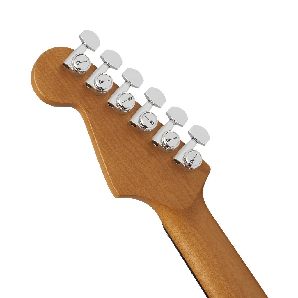 Charvel Pro-Mod Plus Dinky DK24 HSS 2PT EB QM Electric Guitar - Amber Tiger Eye Electric Guitars Sky Music