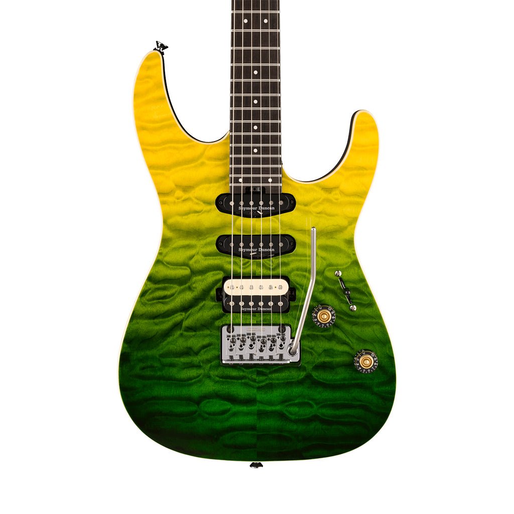Charvel Pro-Mod Plus Dinky DK24 HSS 2PT EB QM Electric Guitar - Zombie Fade Electric Guitars Sky Music