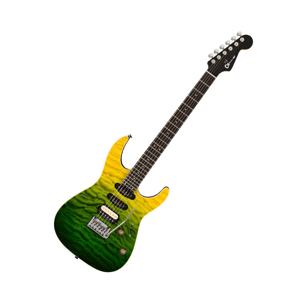 Charvel Pro-Mod Plus Dinky DK24 HSS 2PT EB QM Electric Guitar - Zombie Fade Electric Guitars Sky Music