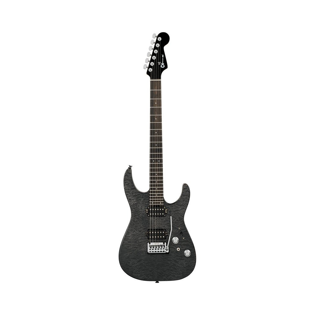 Charvel Pro-Mod Plus DK24 HH 2PT EB QM Electric Guitar - Midnight Ocean Electric Guitars Sky Music
