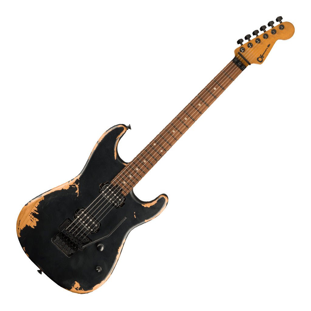 Charvel Pro Mod Relic San Dimas Style 1 HH FR PF Weathered Black Electric Guitars Sky Music