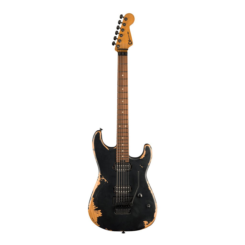 Charvel Pro Mod Relic San Dimas Style 1 HH FR PF Weathered Black Electric Guitars Sky Music