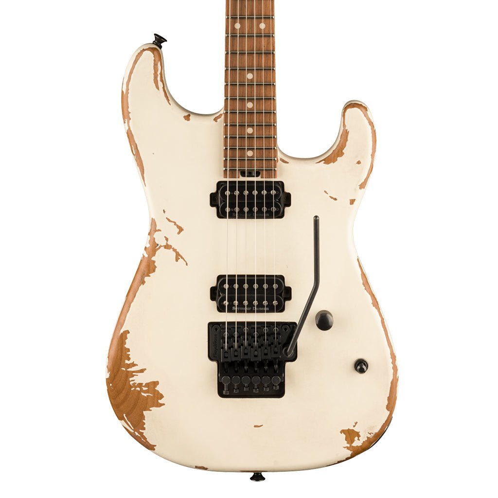 Charvel Pro Mod Relic San Dimas Style 1 HH FR PF Weathered White Electric Guitars Sky Music