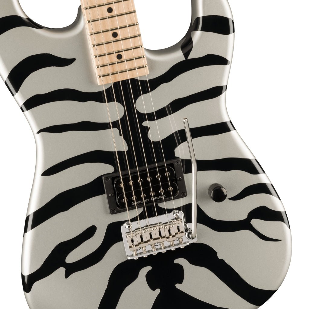Charvel Super Stock SD1 H 2PT M with Maple Fingerboard - Silver Bengal Electric Guitars Sky Music