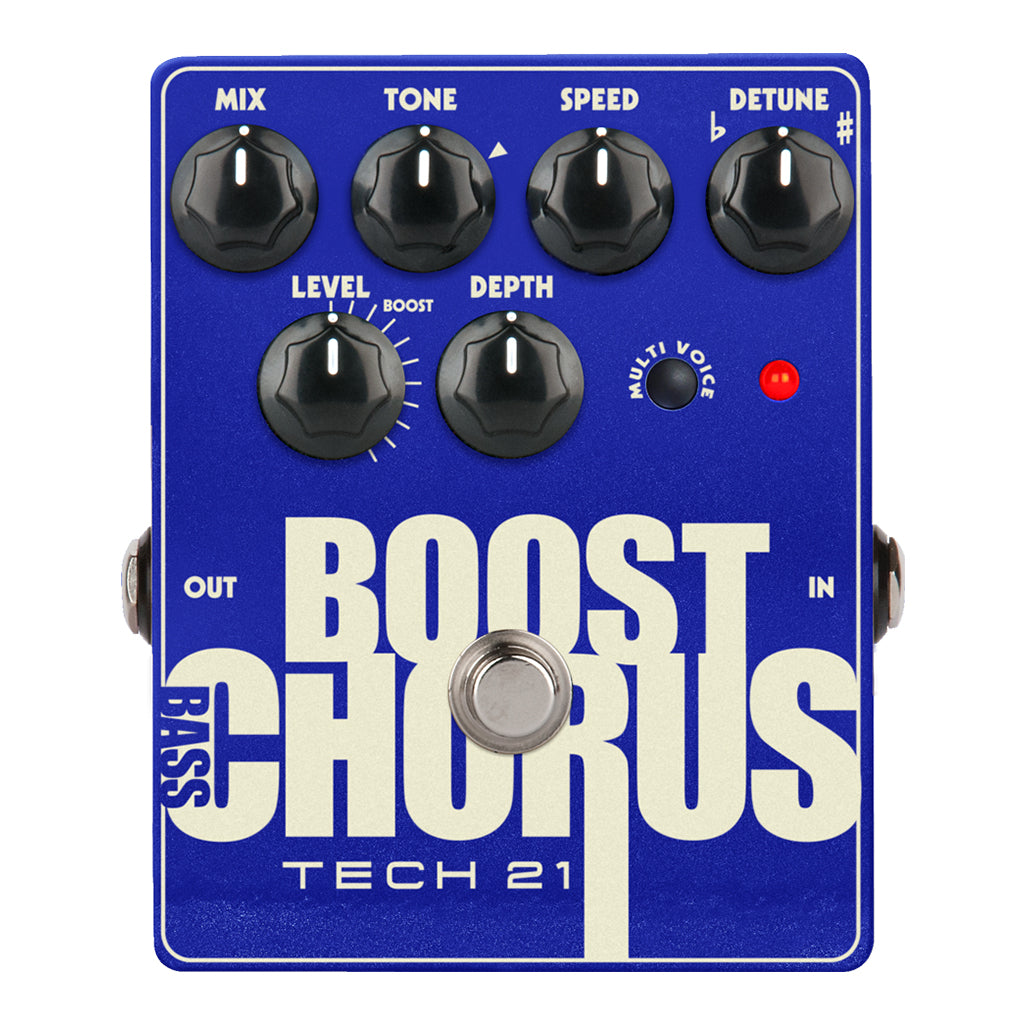 TECH 21 Boost Fuzz Chorus Bass Analog Chorus Emulator