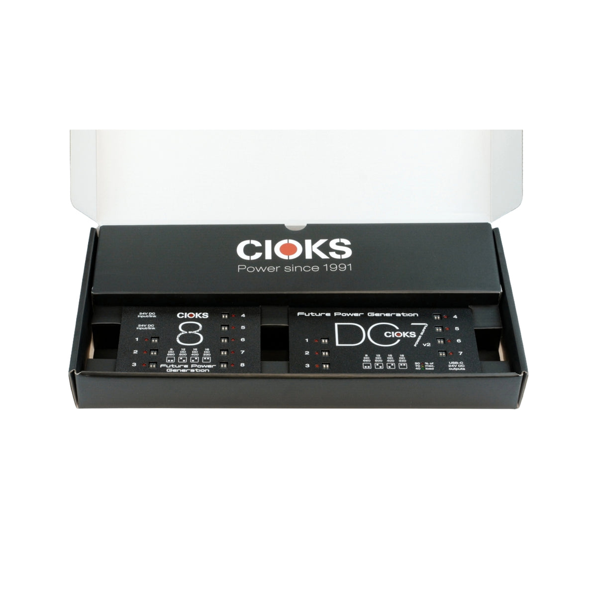 Cioks Superpower DC7 v2 + C8E Pedal Power Supply Bundle