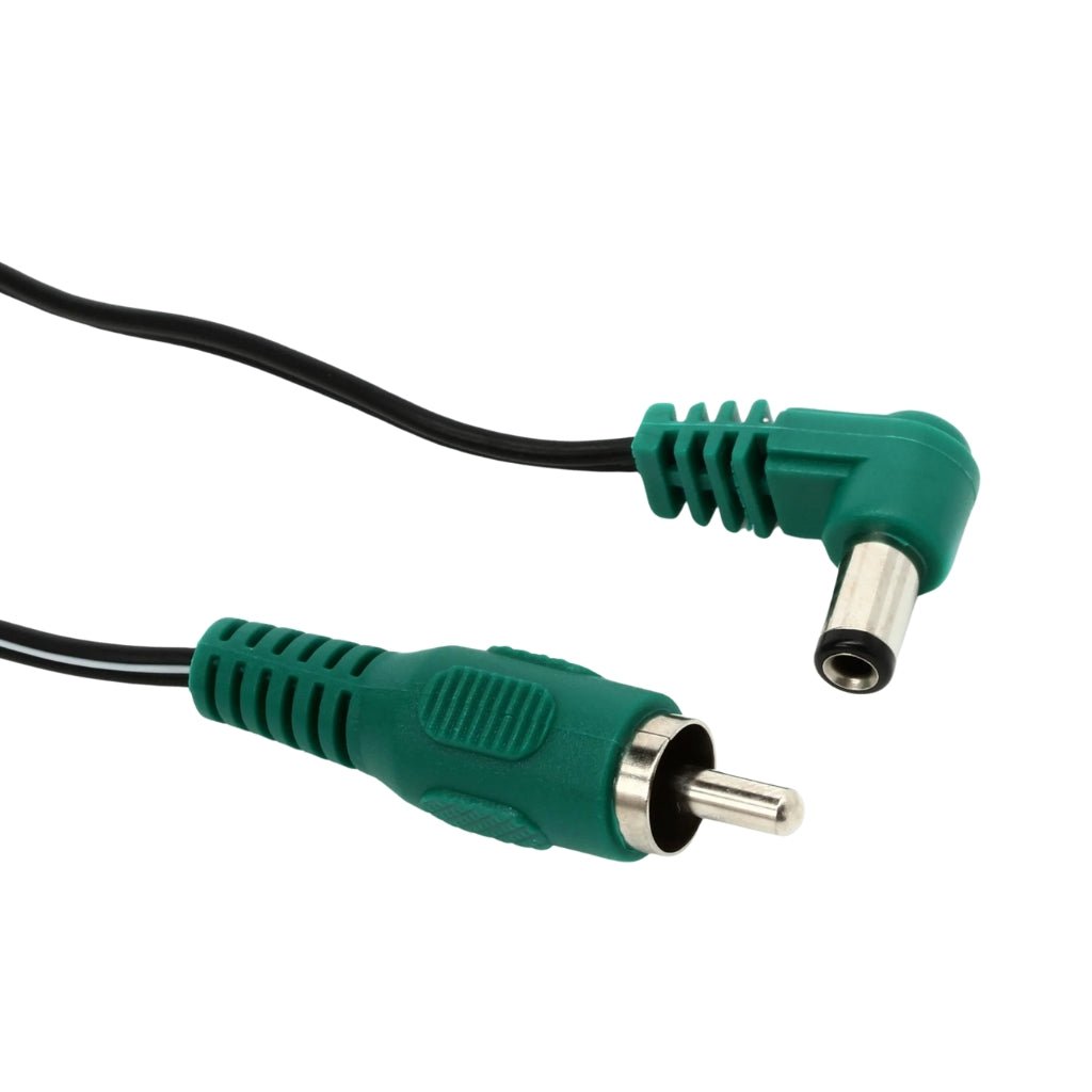 CIOKS 4080 Type 4 Flex Angled Power Cable - 31 inch, Green Power Sky Music