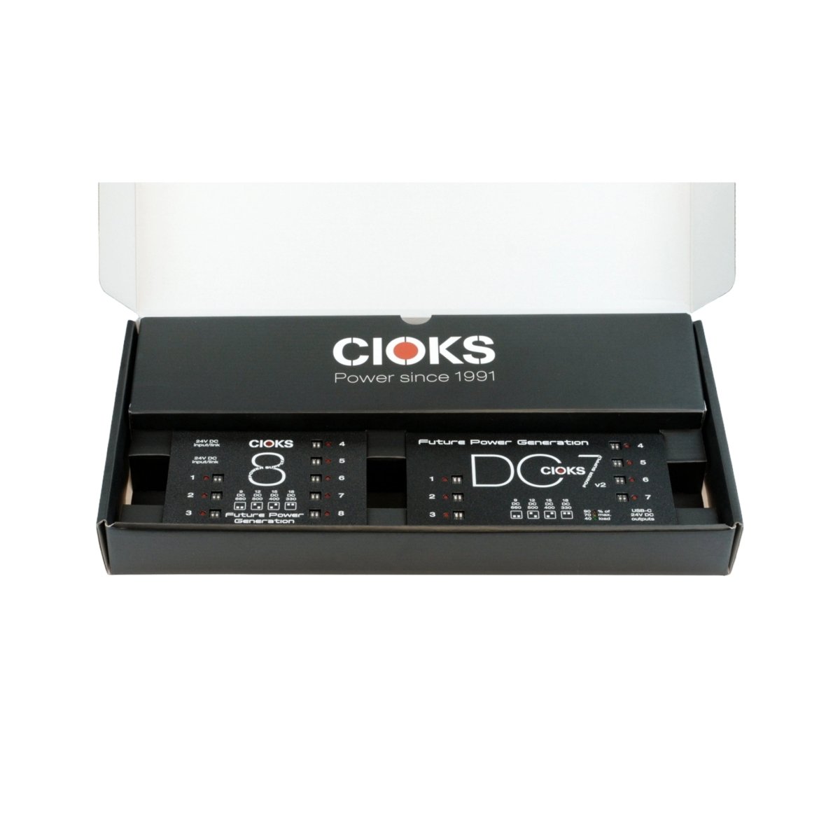 Cioks Superpower DC7 v2 + C8E Pedal Power Supply Bundle Power Sky Music