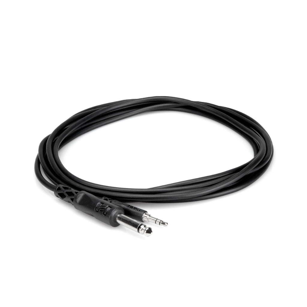 Hosa - 1/4" TS to 3.5mm TRS - Mono Interconnect 3ft