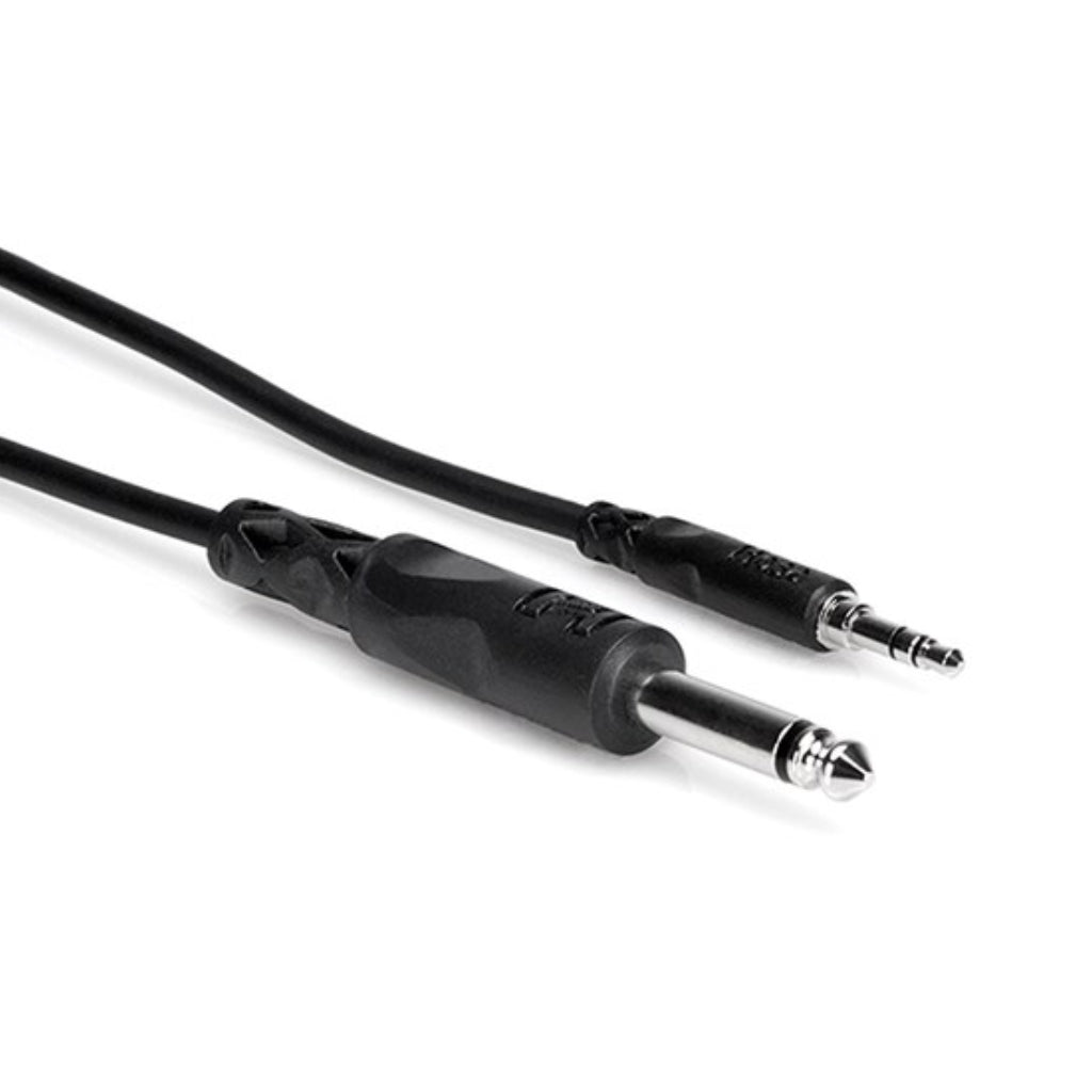 Hosa - 1/4" TS to 3.5mm TRS - Mono Interconnect 3ft