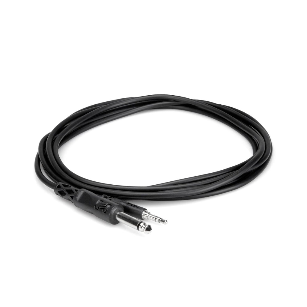 Hosa - 1/4" TS to 3.5mm TRS - Mono Interconnect 5ft