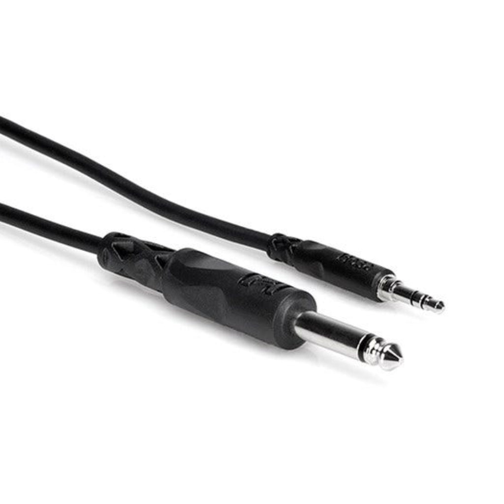 Hosa - 1/4" TS to 3.5mm TRS - Mono Interconnect 5ft
