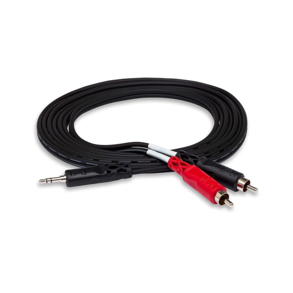 Hosa - 3.5mm TRS to Dual RCA - Stereo Breakout Cable 3ft