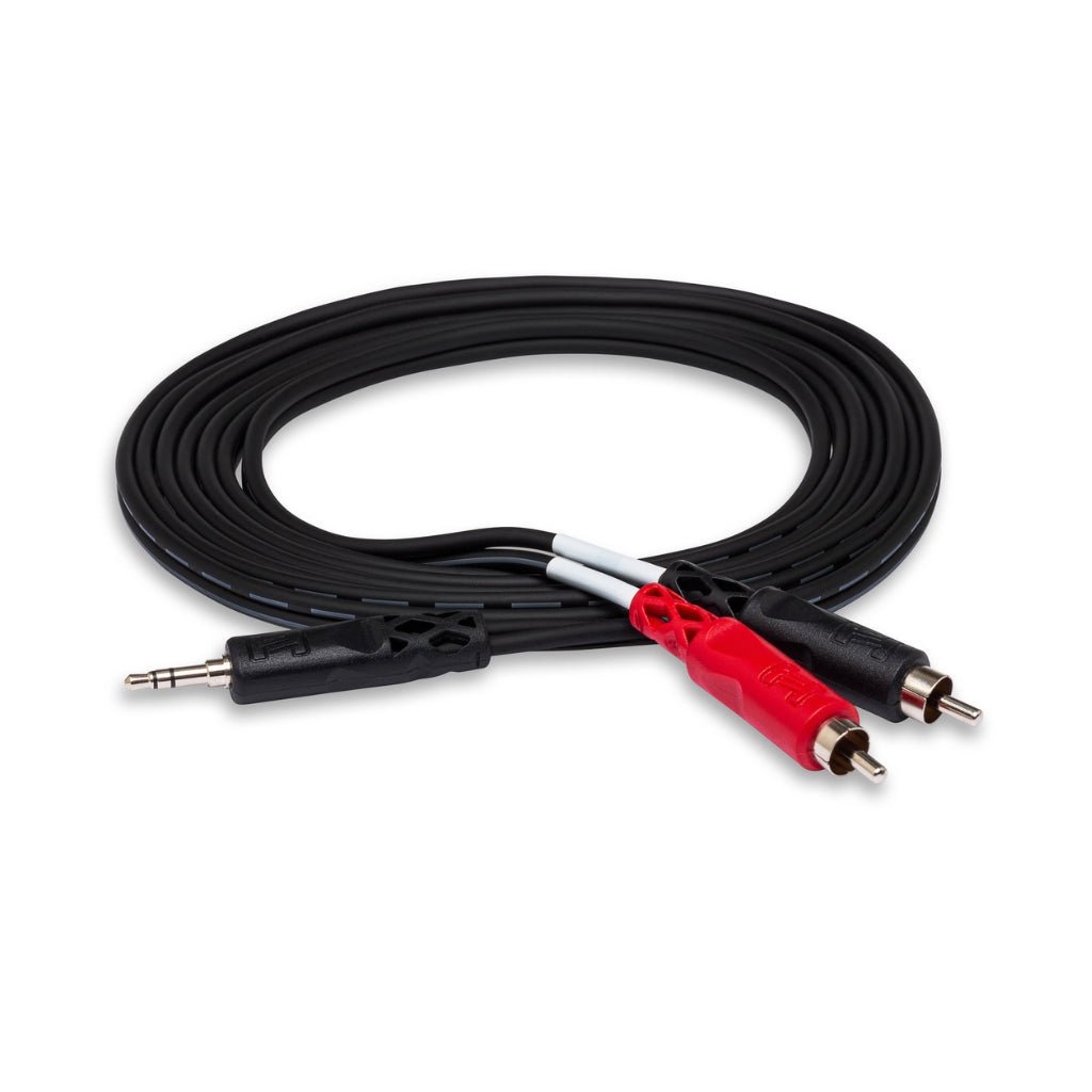 Hosa Technology - 3.5 mm TRS to Dual RCA - Stereo Breakout Cable 10ft