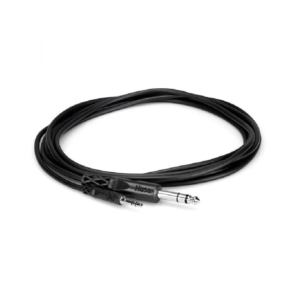 Hosa - 3.5 mm TRS to 1/4" TRS - Stereo Interconnect Cable 5ft
