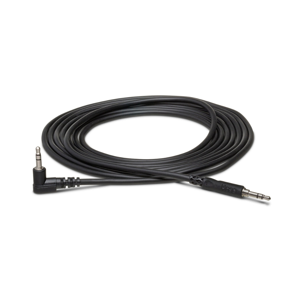 Hosa Technology - 3.5mm TRS to Right-angle 3.5mm TRS - Stereo Interconnect Cable 10ft