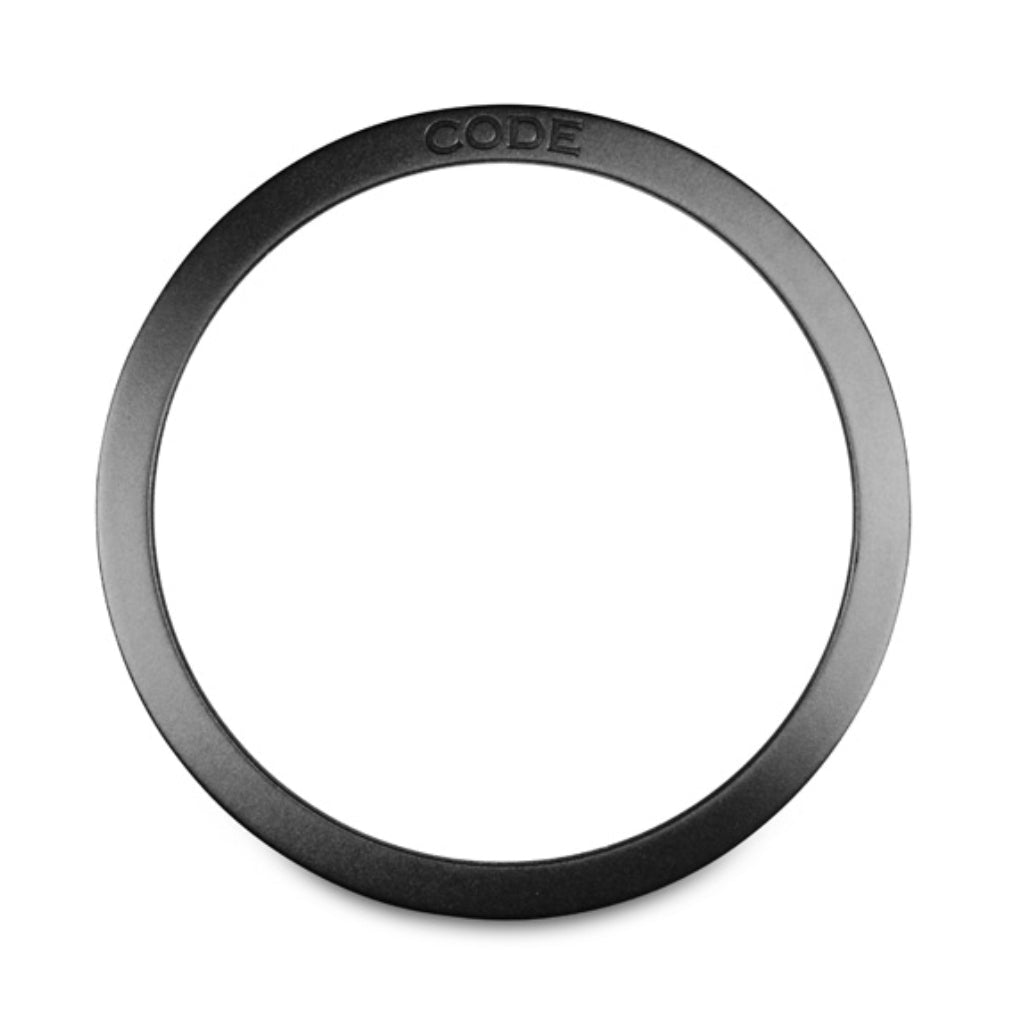 Code Bass Drum Port Hole Reinforcement Ring - 6 inch, Black Drum Accessories Sky Music