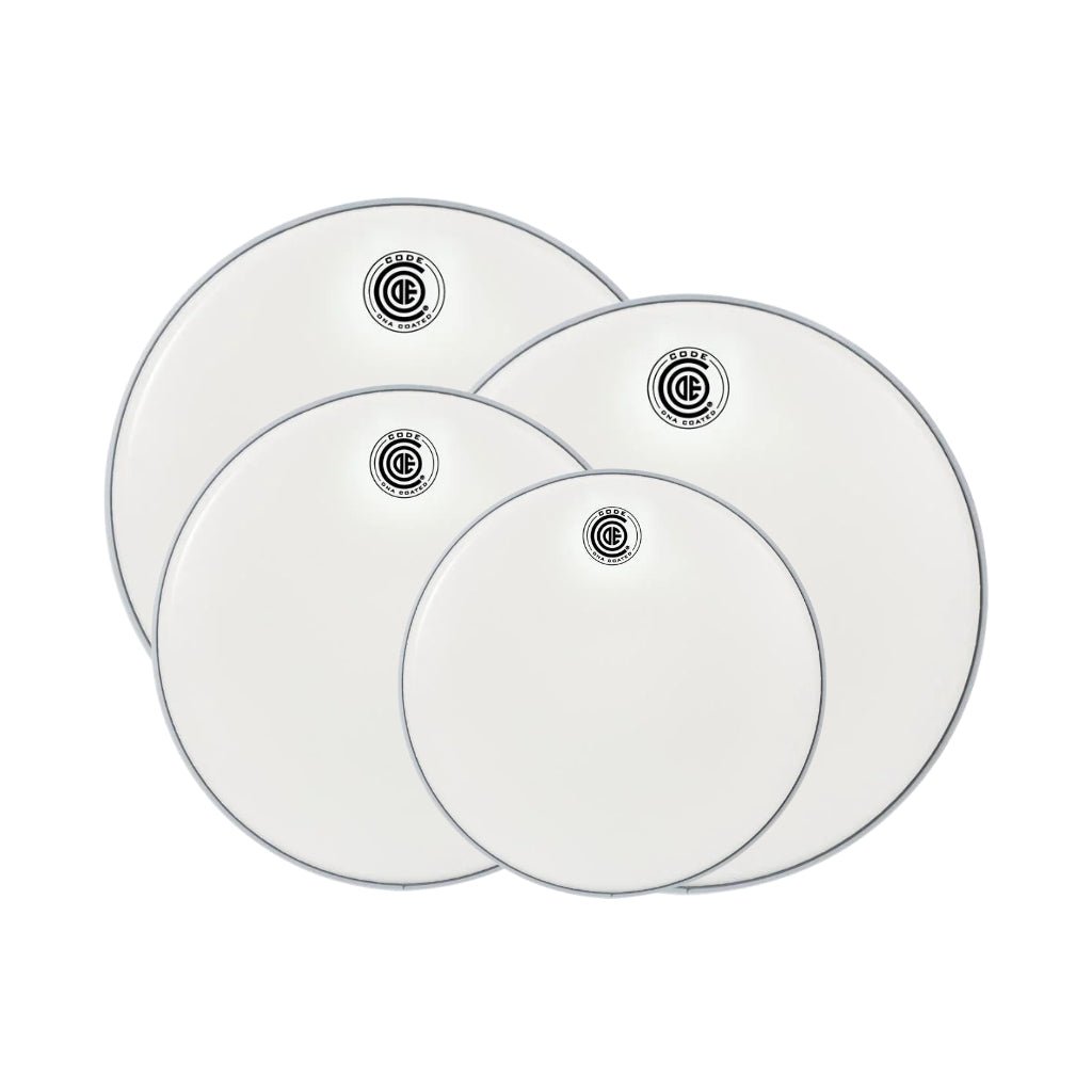 Code DNA Coated Fusion Pack with Free DNACT14CTD - 10/12/14 inch Drum Heads Sky Music