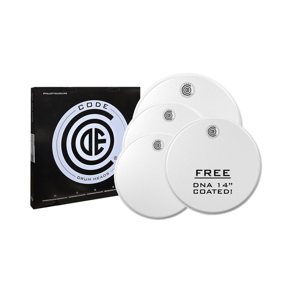 Code Generator Coated Tom Head Rock Pack - 12/13/16 inch Drum Heads Sky Music