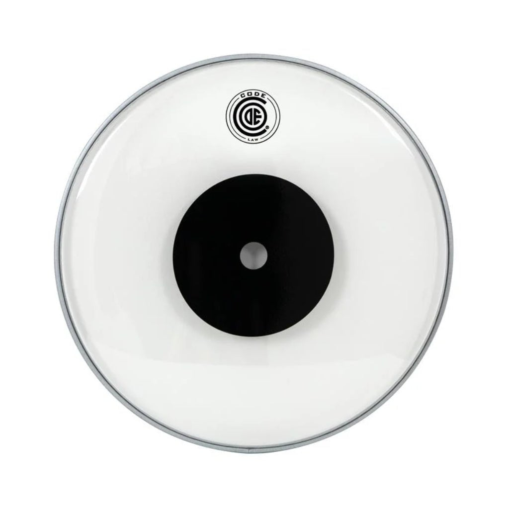 Code Law Clear Single Ply with Black Dot Drumhead - 14 inches Drum Heads Sky Music