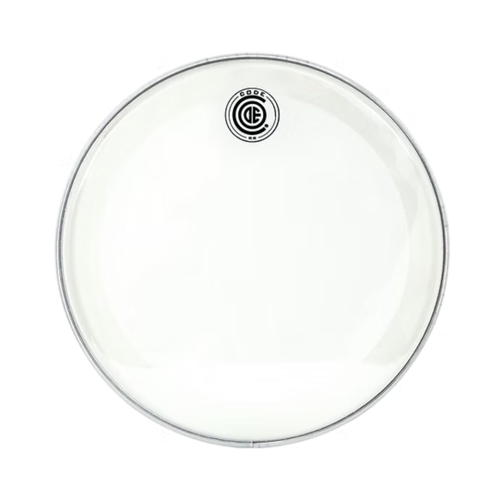 Code RR (Reso Ring) Clear Single Ply with Ring Resonant Drumhead - 18 inches Drum Heads Sky Music