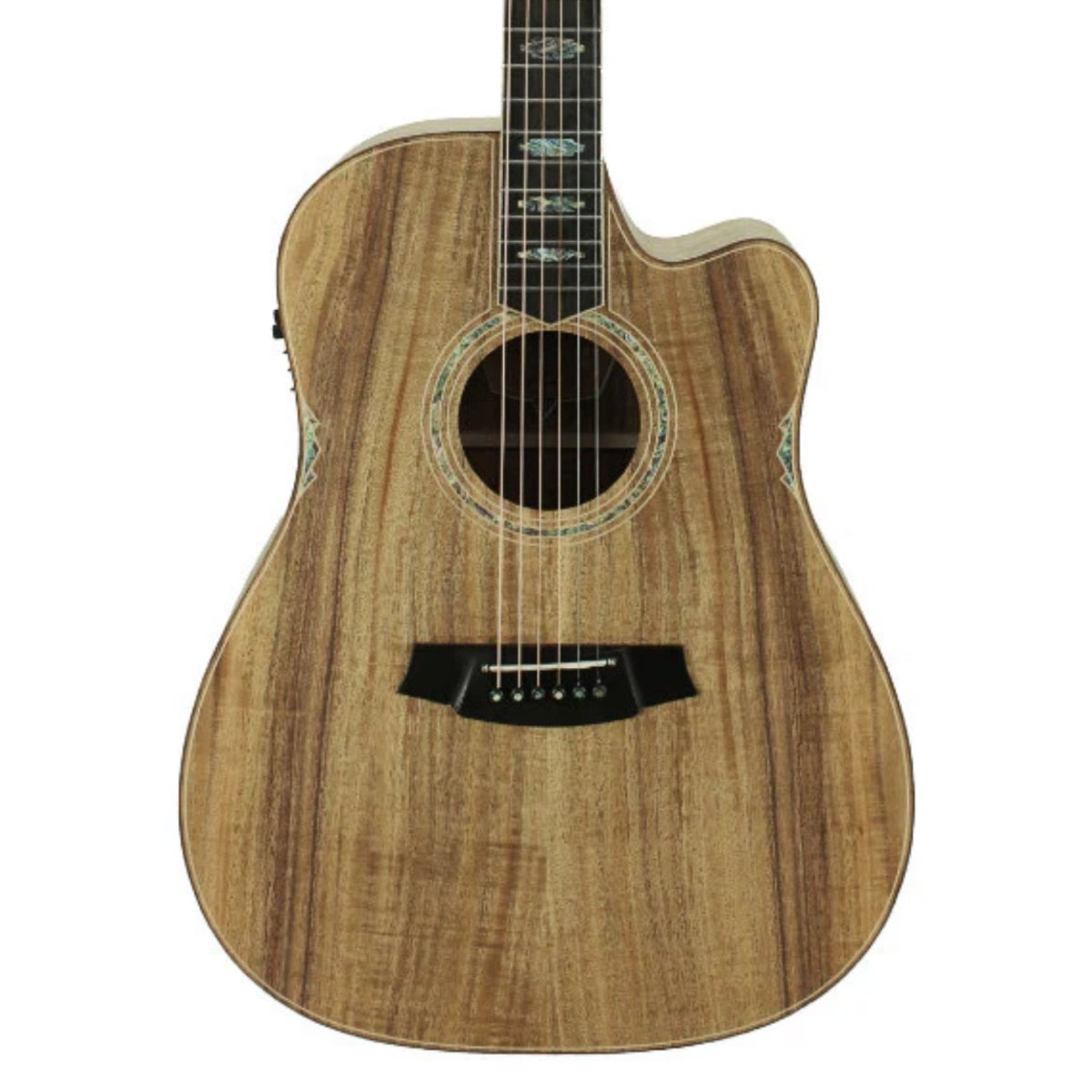 Cole Clark Fat Lady 3 Cutaway Acoustic-Electric Guitar - Blackwood Acoustic Guitars Sky Music
