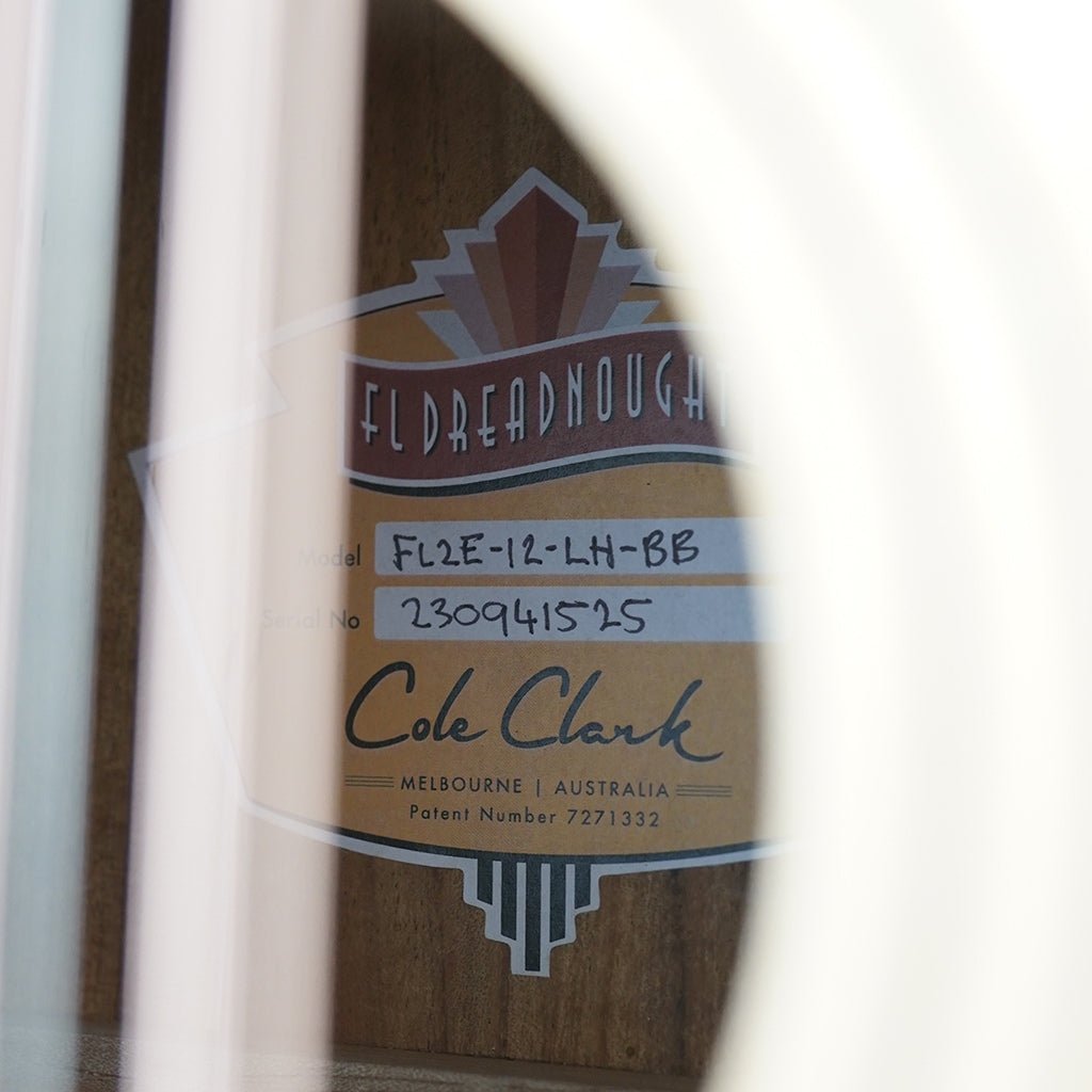 Cole Clark FL2E LH 12-String Acoustic/Electric Guitar - Bunya Top Blackwood Back & Sides Acoustic Guitars Sky Music