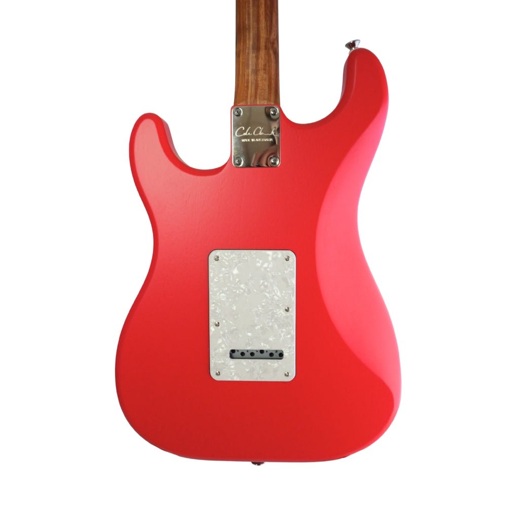 Cole Clark Hollow Baby SSS MOP Pickguard Electric Guitar - Red Electric Guitars Sky Music