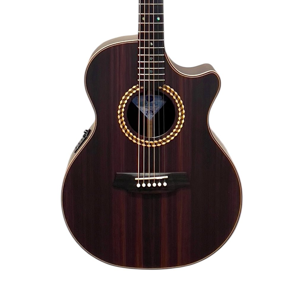 Cole Clark Recording Grand Auditorium Ebony Fingerboard - All Rosewood Acoustic Guitars Sky Music