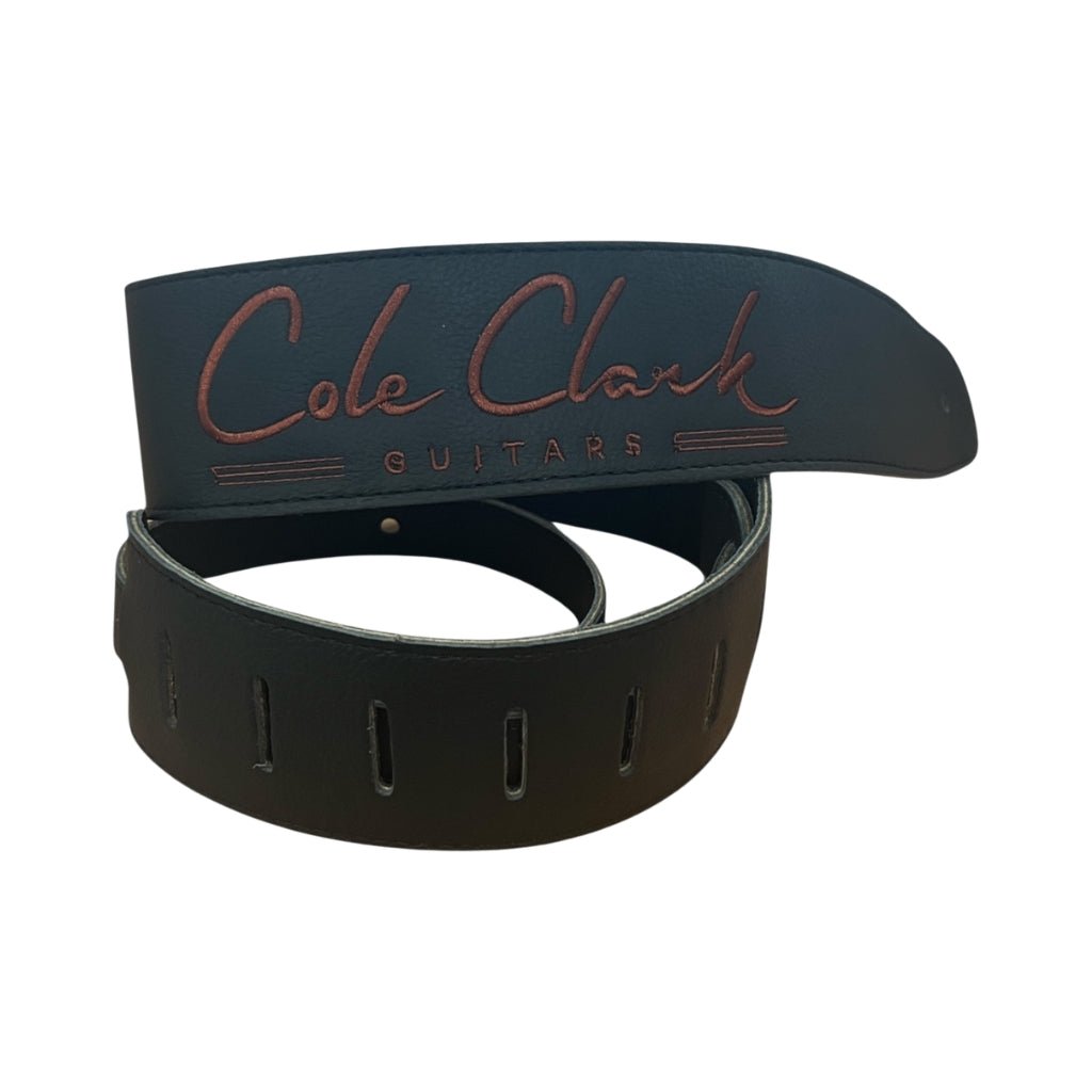Cole Clark Soft Leather 2.5" Deluxe Guitar Strap - Black Guitar Straps Sky Music