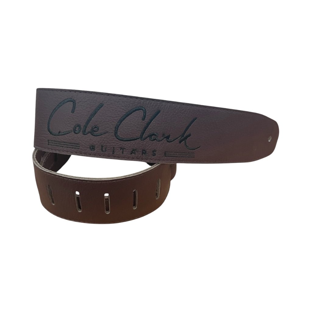 Cole Clark Soft Leather 2.5" Deluxe Guitar Strap - Chocolate Guitar Straps Sky Music