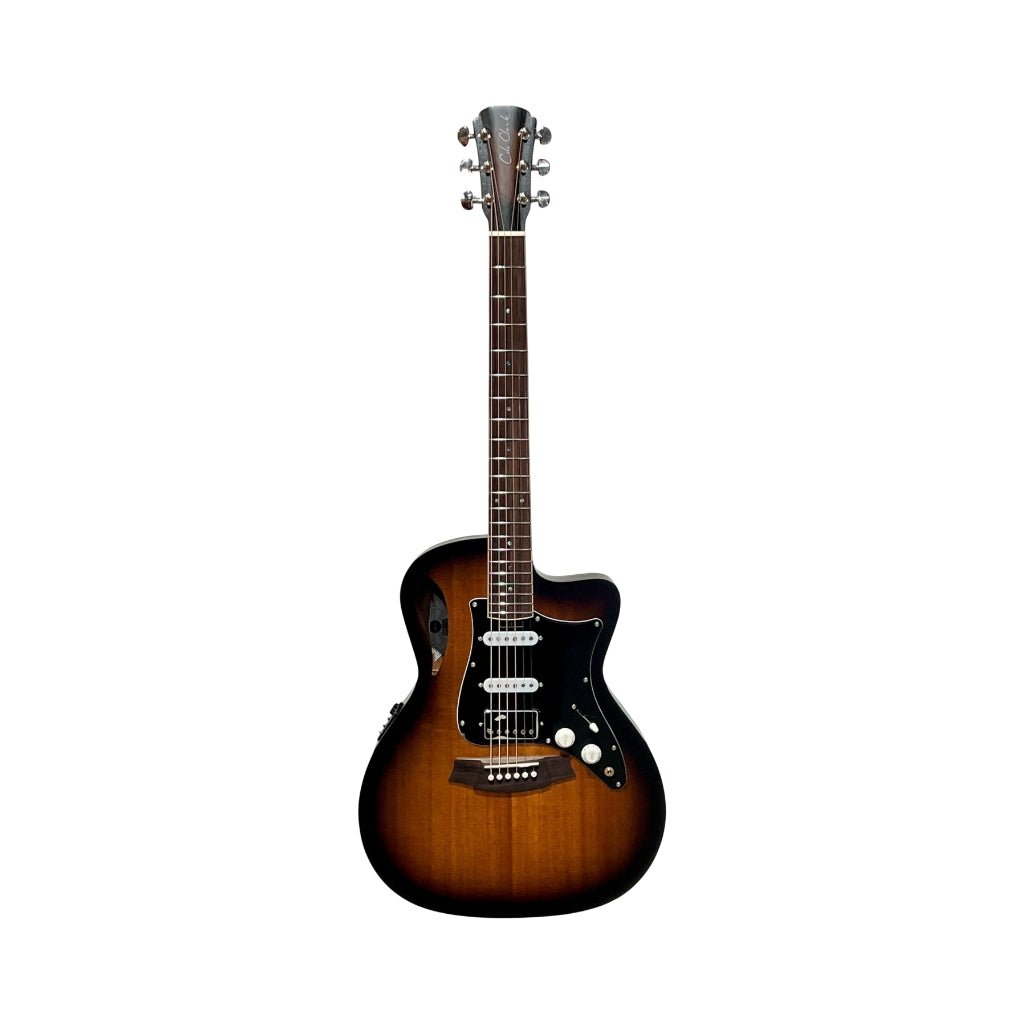Cole Clark STL1EC-MMAH-HSS True Hybrid Studio All Mahogany Acoustic/Electric Guitar Acoustic Guitars Sky Music