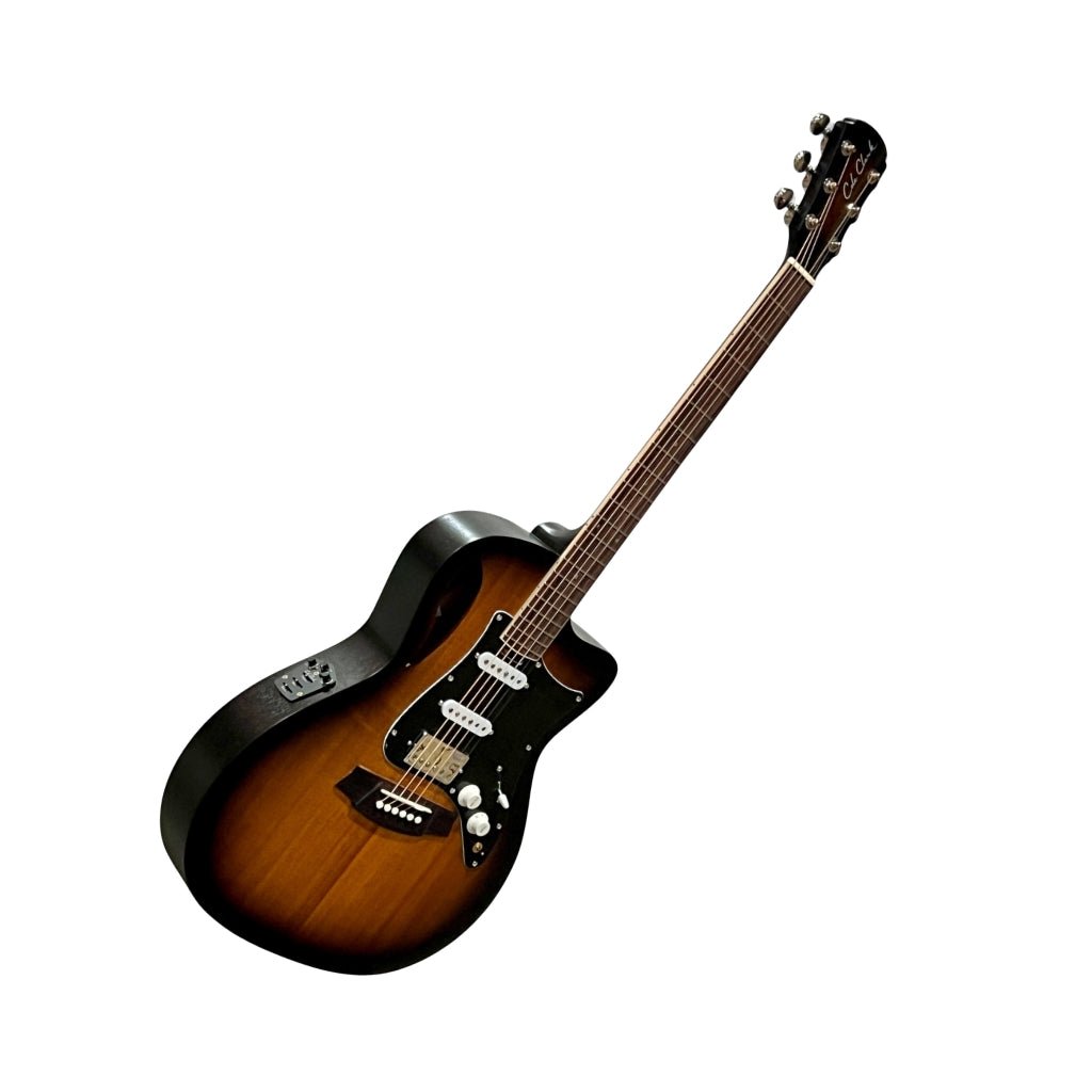 Cole Clark STL1EC-MMAH-HSS True Hybrid Studio All Mahogany Acoustic/Electric Guitar Acoustic Guitars Sky Music