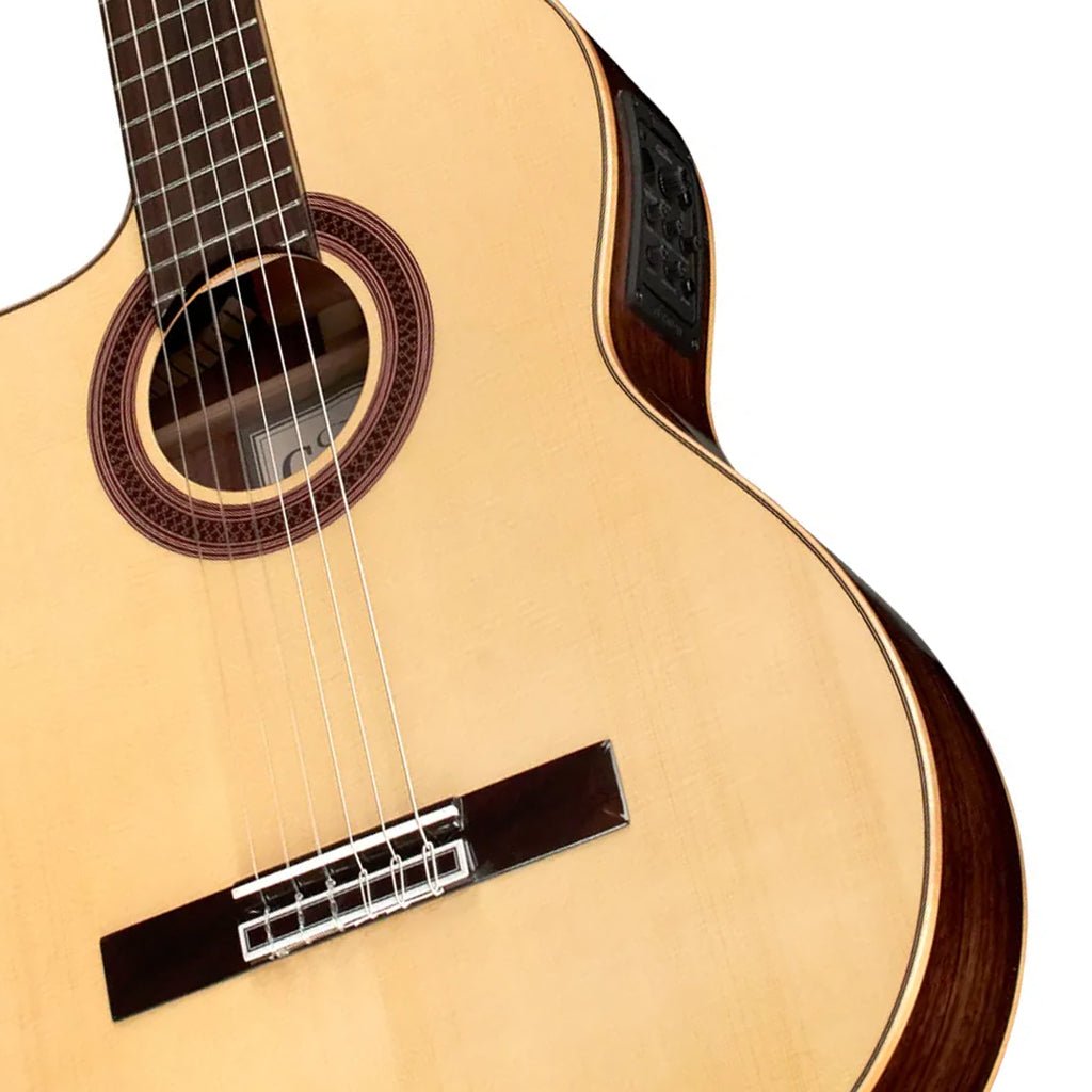 Cordoba GK Studio Negra Lefty Acoustic/Electric Guitar w/Bag - Natural Classical Guitars Sky Music